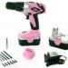 Pink Power PP182 18V Cordless Drill Set for Women with Tool Case Review